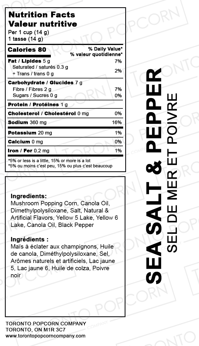 Sea Salt and Pepper Popcorn