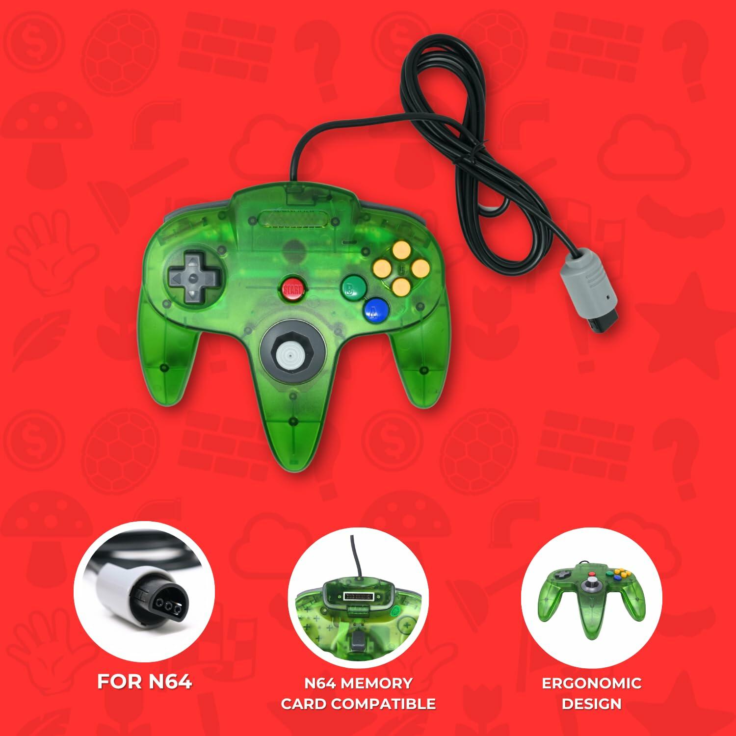 Controller for N64 Translucent Green