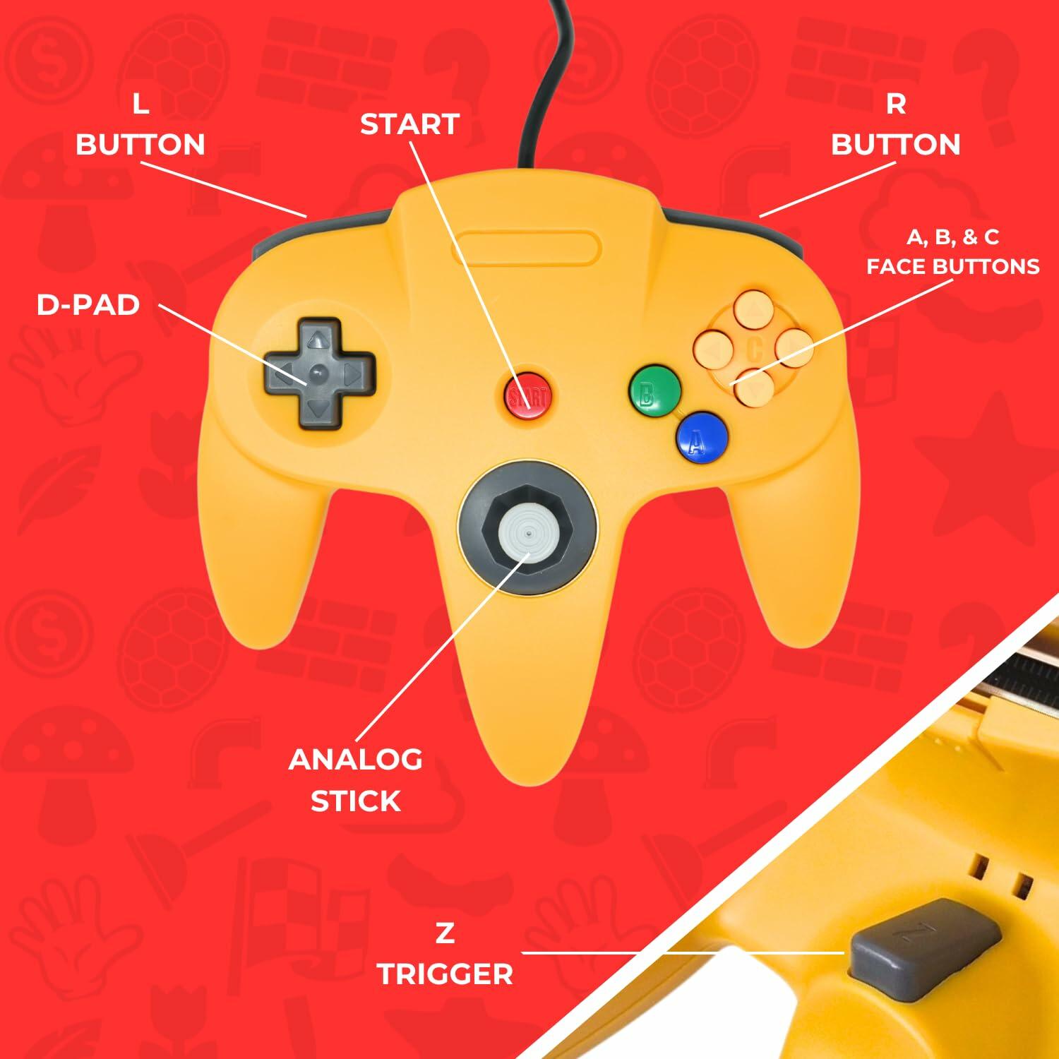 Controller for N64 Yellow