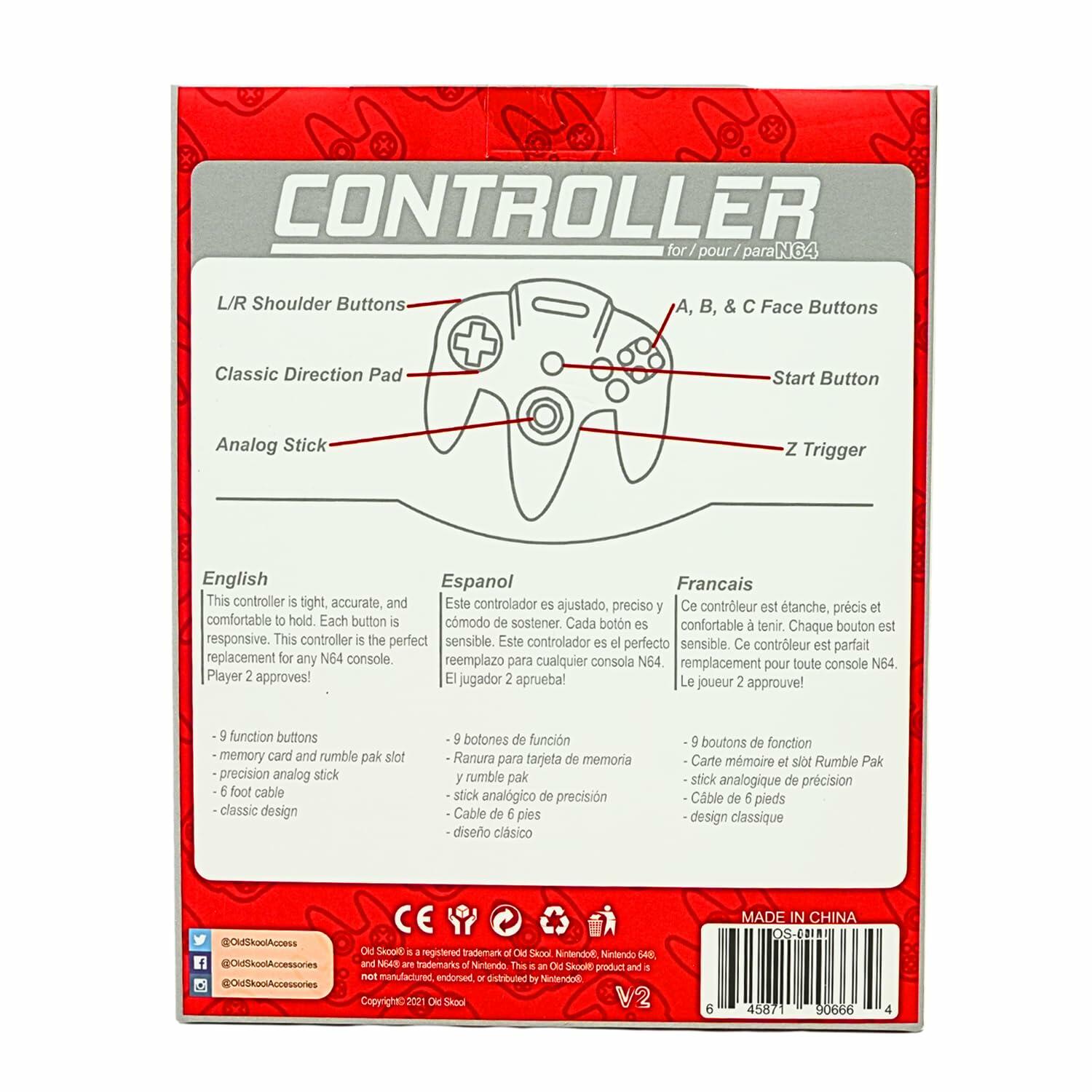 Controller for N64 Translucent Violet