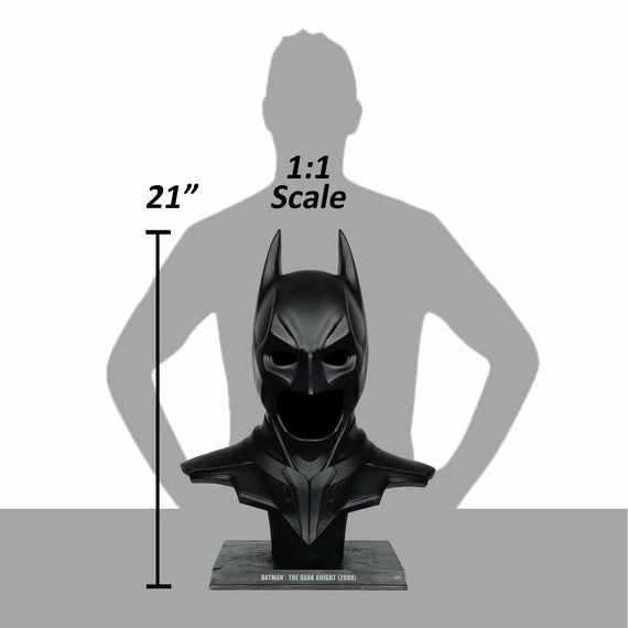 The Dark Knight 2008 Batman 1:1 Cowl Replica